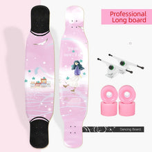Load image into Gallery viewer, ARDEA Long board Dancing Russia Maple Skateboard Deck Longboard Trucks boy and girl Beginner Skate board Personalized Custom