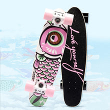 Load image into Gallery viewer, MS504 68cm/26in FishBoards 28in Russia Maple 65*45 pu wheel Chrome Steel Bearing Strong 5inch Alumium Fish Board Rocket Board