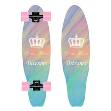 Load image into Gallery viewer, MS504 68cm/26in FishBoards 28in Russia Maple 65*45 pu wheel Chrome Steel Bearing Strong 5inch Alumium Fish Board Rocket Board