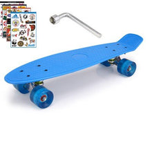 Load image into Gallery viewer, 2019 New Peny Board Skateboard Complete Retro Girl Boy Cruiser Mini Longboard Skate Fish Long Board skate wheel Pnny Board 22"
