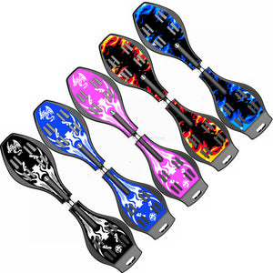 Adult Children Skateboard Flash Two-wheel Long Board Brontosaurus Skateboard Snake Board Rocket Board