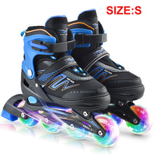 Load image into Gallery viewer, Inline Skates Adjustable Rollerblades with Illuminating Wheels Outdoor Roller Skates Children Tracer Adjustable Inline Skate
