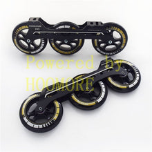 Load image into Gallery viewer, 243MM Inline Speed Base for 3 Wheels Speed Slalom 110mm Skating frame for Powerslide FSK Urban 165mm across M7 3*110mm Alloy CNC
