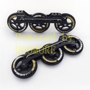 243MM Inline Speed Base for 3 Wheels Speed Slalom 110mm Skating frame for Powerslide FSK Urban 165mm across M7 3*110mm Alloy CNC