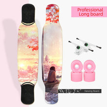 Load image into Gallery viewer, ARDEA Long board Dancing Russia Maple Skateboard Deck Longboard Trucks boy and girl Beginner Skate board Personalized Custom
