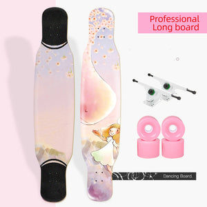 ARDEA Long board Dancing Russia Maple Skateboard Deck Longboard Trucks boy and girl Beginner Skate board Personalized Custom