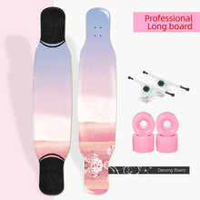 Load image into Gallery viewer, ARDEA Long board Dancing Russia Maple Skateboard Deck Longboard Trucks boy and girl Beginner Skate board Personalized Custom
