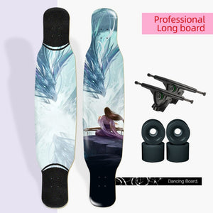 ARDEA Long board Dancing Russia Maple Skateboard Deck Longboard Trucks boy and girl Beginner Skate board Personalized Custom
