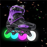 Load image into Gallery viewer, Roselle Roller Skates Men Women Inline Skating Shoes High Quality Sliding Freestyle Skating Patins 4 Wheels Professional
