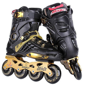 Roselle Roller Skates Men Women Inline Skating Shoes High Quality Sliding Freestyle Skating Patins 4 Wheels Professional