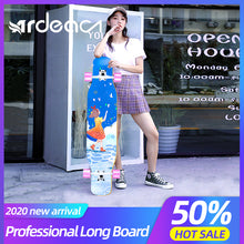 Load image into Gallery viewer, ARDEA Long board Dancing Russia Maple Skateboard Deck Longboard Trucks boy and girl Beginner Skate board Personalized Custom
