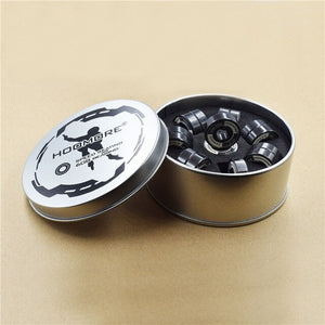 Professional black ceramic speed bearing 7 balls Si3N4 608rs competition level inline skating bearings black samurai oxide 16pcs