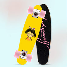 Load image into Gallery viewer, MS504 68cm/26in FishBoards 28in Russia Maple 65*45 pu wheel Chrome Steel Bearing Strong 5inch Alumium Fish Board Rocket Board
