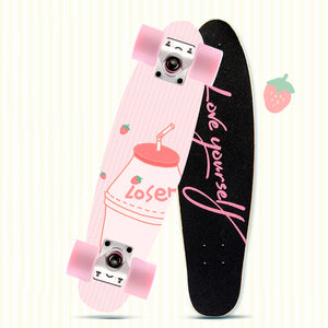 MS504 68cm/26in FishBoards 28in Russia Maple 65*45 pu wheel Chrome Steel Bearing Strong 5inch Alumium Fish Board Rocket Board