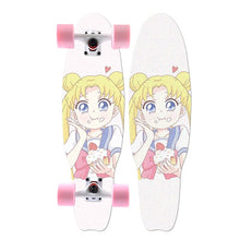 Load image into Gallery viewer, MS504 68cm/26in FishBoards 28in Russia Maple 65*45 pu wheel Chrome Steel Bearing Strong 5inch Alumium Fish Board Rocket Board
