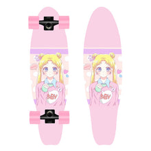 Load image into Gallery viewer, MS504 68cm/26in FishBoards 28in Russia Maple 65*45 pu wheel Chrome Steel Bearing Strong 5inch Alumium Fish Board Rocket Board
