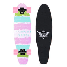 Load image into Gallery viewer, MS504 68cm/26in FishBoards 28in Russia Maple 65*45 pu wheel Chrome Steel Bearing Strong 5inch Alumium Fish Board Rocket Board
