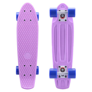 Adult children 22 inch four wheel plastic small fish board skateboard long board mini brush street long board easy to carry