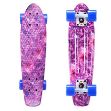 Load image into Gallery viewer, Adult children 22 inch four wheel plastic small fish board skateboard long board mini brush street long board easy to carry
