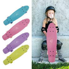 Load image into Gallery viewer, Beginner Skateboards 22 Inch Mini Cruiser Retro Skateboard for Kids Boys Youths Beginners
