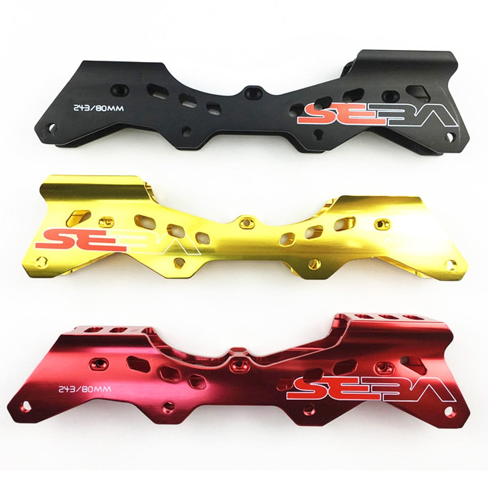 243mm Inline Skating Shoes Frames With Axles 231mm Roller Patines Flat Chassises For 76 Wheels 80 Tires SEBA Slalom Skates Japy