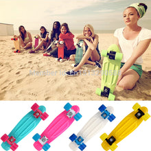 Load image into Gallery viewer, 2019 New Peny Board Skateboard Complete Retro Girl Boy Cruiser Mini Longboard Skate Fish Long Board skate wheel Pnny Board 22&quot;
