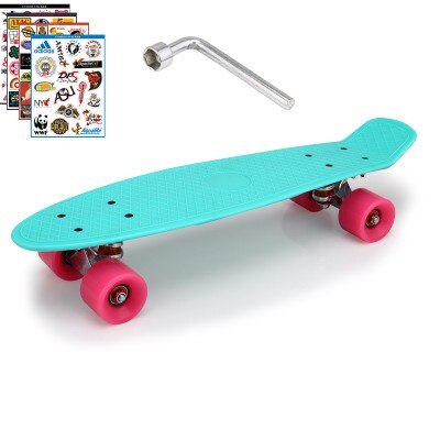 2019 New Peny Board Skateboard Complete Retro Girl Boy Cruiser Mini Longboard Skate Fish Long Board skate wheel Pnny Board 22