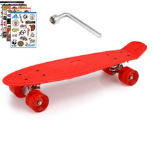 Load image into Gallery viewer, 2019 New Peny Board Skateboard Complete Retro Girl Boy Cruiser Mini Longboard Skate Fish Long Board skate wheel Pnny Board 22&quot;
