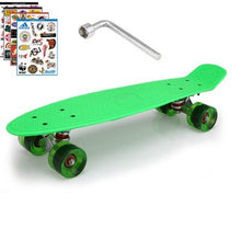 Load image into Gallery viewer, 2019 New Peny Board Skateboard Complete Retro Girl Boy Cruiser Mini Longboard Skate Fish Long Board skate wheel Pnny Board 22&quot;
