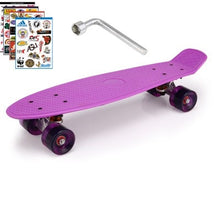 Load image into Gallery viewer, 2019 New Peny Board Skateboard Complete Retro Girl Boy Cruiser Mini Longboard Skate Fish Long Board skate wheel Pnny Board 22&quot;
