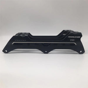 243MM Inline Speed Base for 3 Wheels Speed Slalom 110mm Skating frame for Powerslide FSK Urban 165mm across M7 3*110mm Alloy CNC